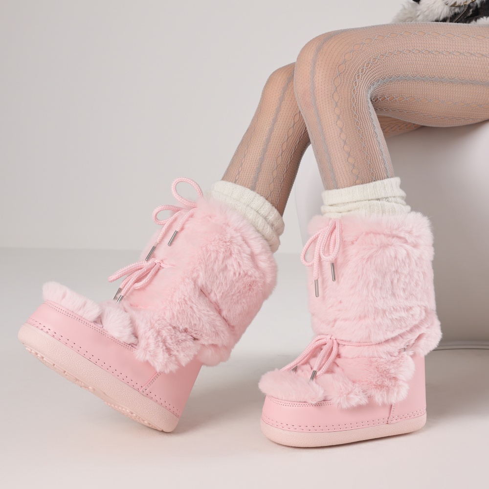 Waterproof Winter Boot - Stivali Pelosi da Donna con Punta